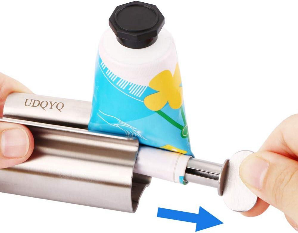 Держатель тюбика UDQYQ Metal Tube Squeezer нержавеющая сталь синий набор 3 шт ручной выжиматель для зубной Киев - изображение 6