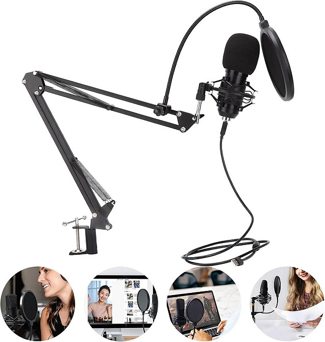 Студійний мікрофон GM07-2 зі штативом і попфільтром Київ - фото 7