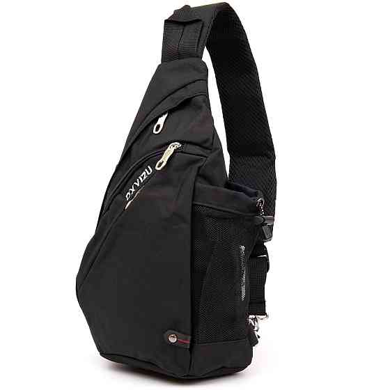 Сумка унисекс через плечо смарт текстильная Vintage 20550 Черная Киев