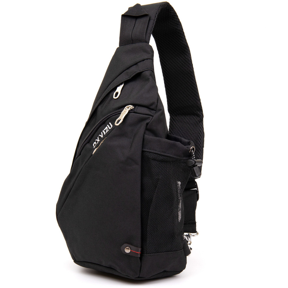 Сумка унисекс через плечо смарт текстильная Vintage 20550 Черная Киев - изображение 1