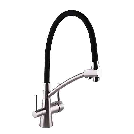 Змішувач для кухні під осмос Globus Lux LAZER GLLR-0700-8-STSTEEL Луцк