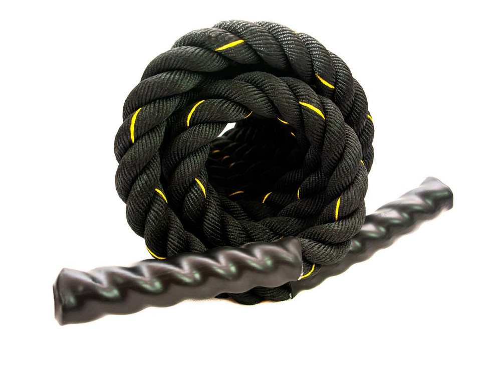 Бойовий канат для кросфіту Profi чорний Бровари - фото 2