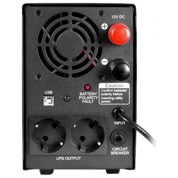ДБЖ Powercom INF-500AP, 500ВА/300Вт, розетка EURO*2шт (Schuko), AVR, USB Киев - изображение 4