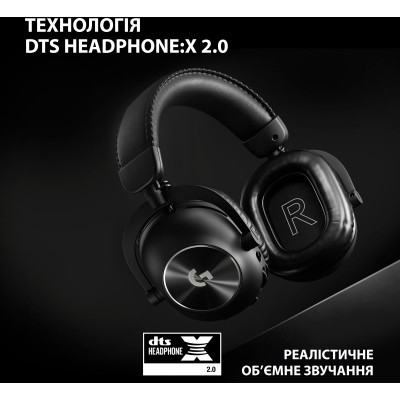 Наушники Logitech G Pro X 2 Lightspeed Wireless Black (981-001263) Винница - изображение 3