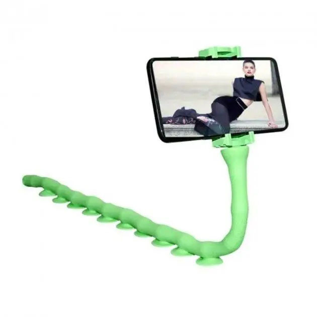 Гибкий держатель для телефона с присосками универсальный Cute Worm Lazy Holder. NF-118 Цвет: зеленый Киев - изображение 3