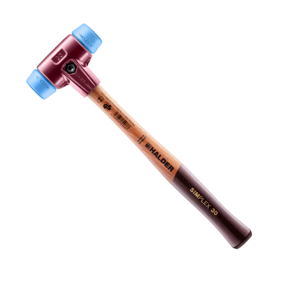 Молоток HALDER Simplex 3001 насадки із синього поліуретану Одеса - фото 1