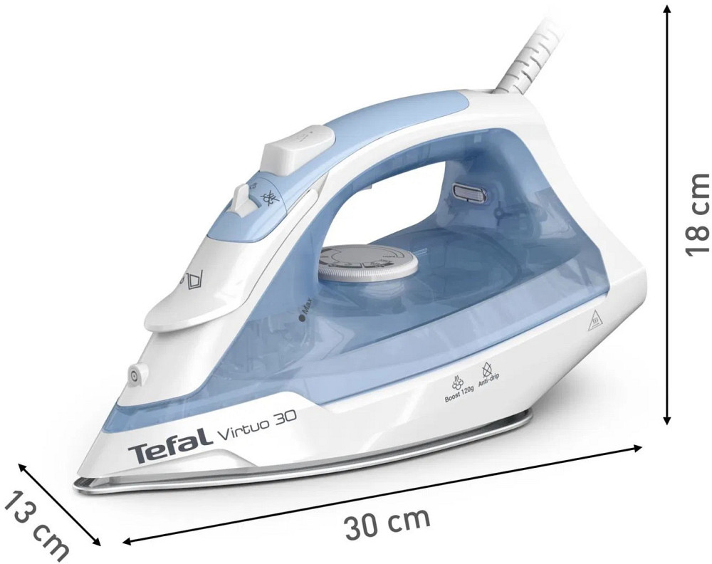 Праска Tefal Virtuo FV2C41E0 ( Блакитний ) Харьков - изображение 3