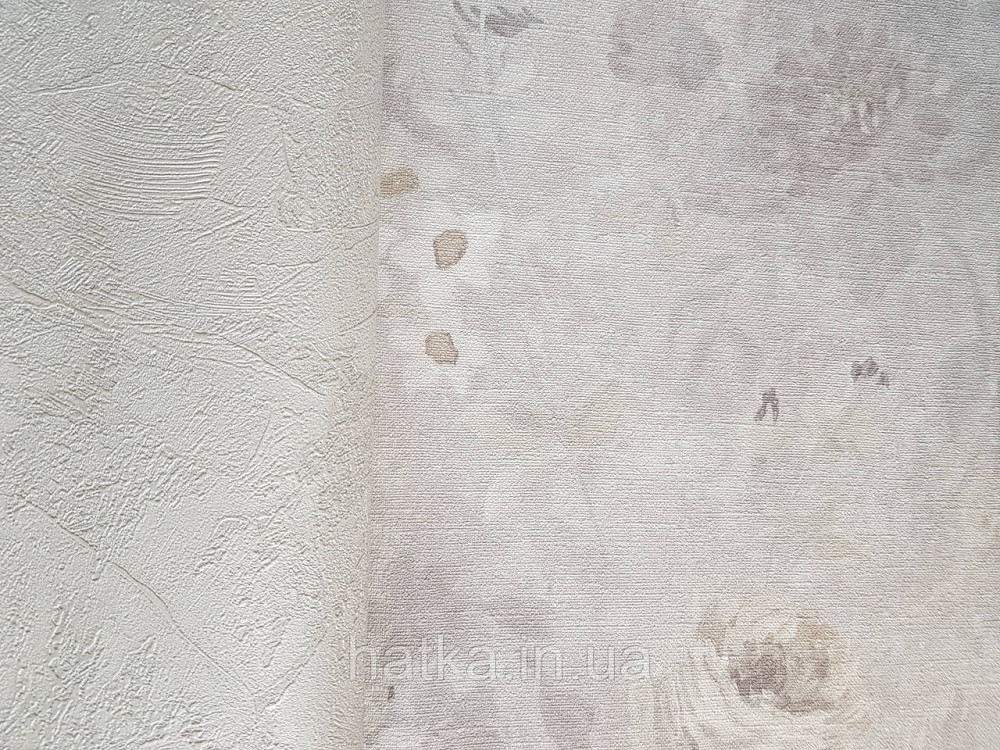 Обои виниловые на флизелине AS creation Perfect 1.06Х10 цветы серые желтые белые на сером Киев - изображение 2