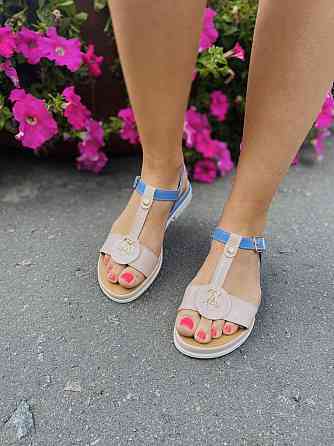 Kentro Босоніжки жіночі KENTO 110 пудра (літо, шкіра/лак натуральна) (927) Коломыя