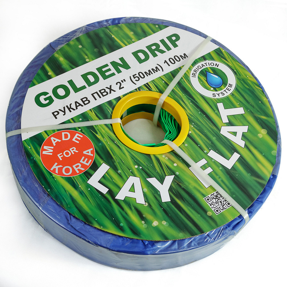 Рукав ПВХ Lay Flat 3" (75 мм), 50 м GOLDEN DRIP для зрошення Дніпро - фото 8