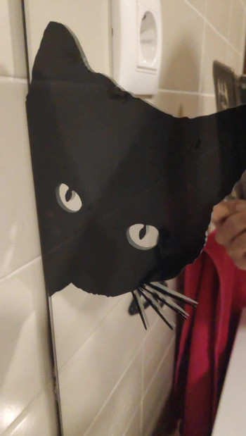 Наклейка на авто Вовк та Кіт Біла світловідбивна Київ - фото 7