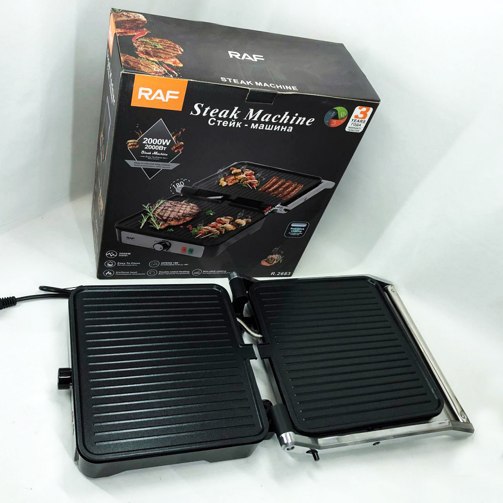 Хороший гриль электрический для дома, Настольный домашний гриль решетка для жарки мяса VR-11 Львов - изображение 7