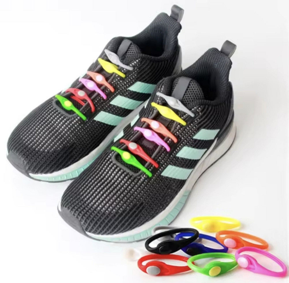 Шнурки силиконовые разноцветные 12 шт Смела - изображение 4