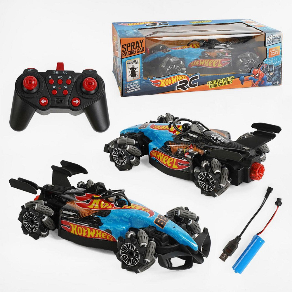 Машинка на радіокеруванні HW 3004 B (24) болід, звук, підсвічування, обертається по колу, парогенера, шт Киев - изображение 1