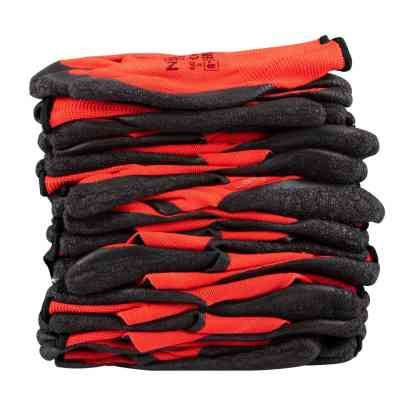 Защитные перчатки Neo Tools комплект 12шт, полиэстер с латексным покрытием, р.11, красно-черный (97-645-11) Винница