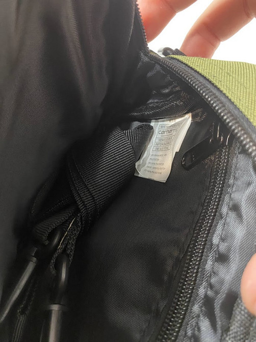 Сумка через плече Carhartt Кархарт 17х17х7 Синій/зелений Запоріжжя - фото 4