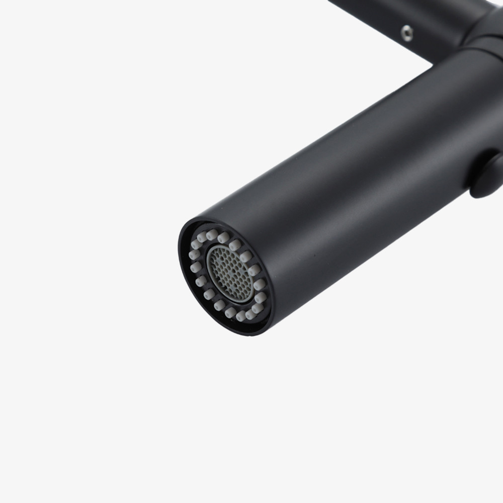 Смеситель для кухни с гибким изливом GAPPO G4098-26 лейка 2 режима, черный Киев - изображение 7