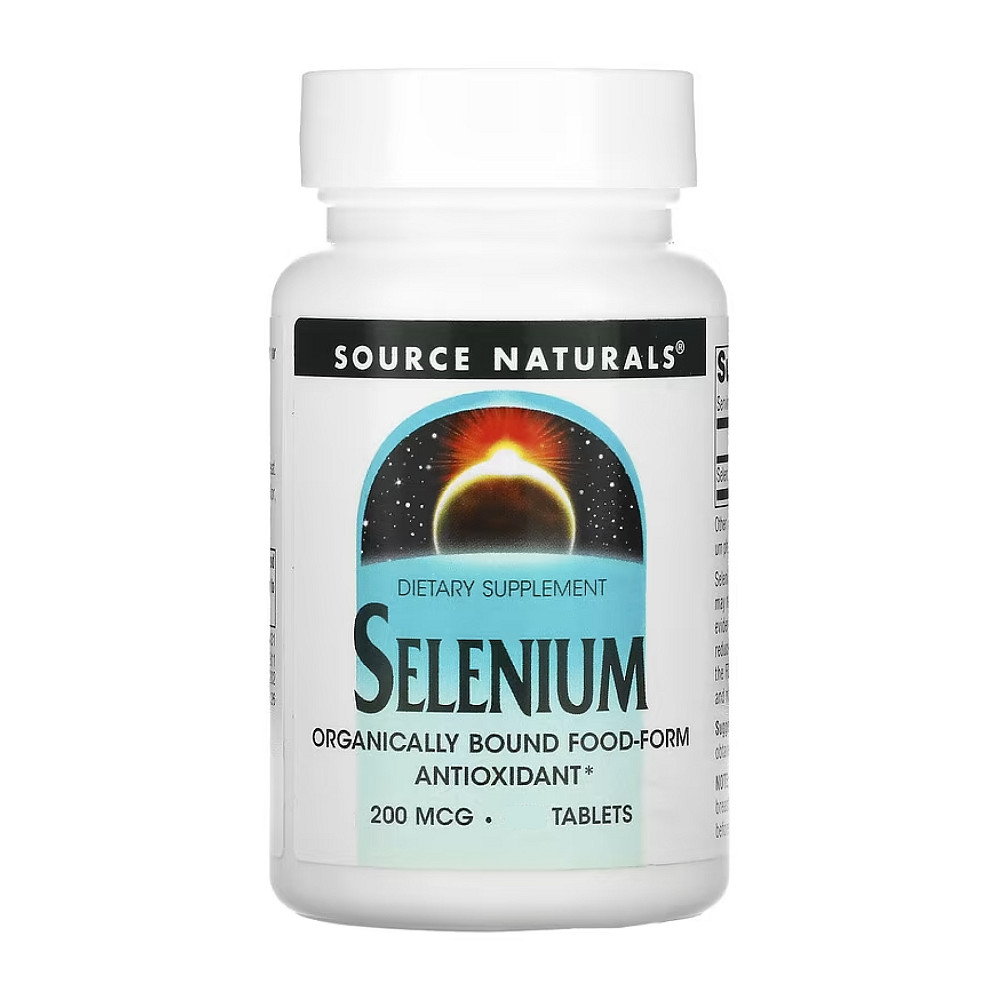 Селен Source Naturals Selenium 200 мкг 60 таблеток Луцьк - фото 1