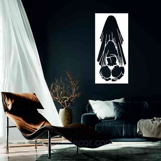 Декоративное настенное Панно «По взрослому», Декор на стену 50*23 см, Белый Киев