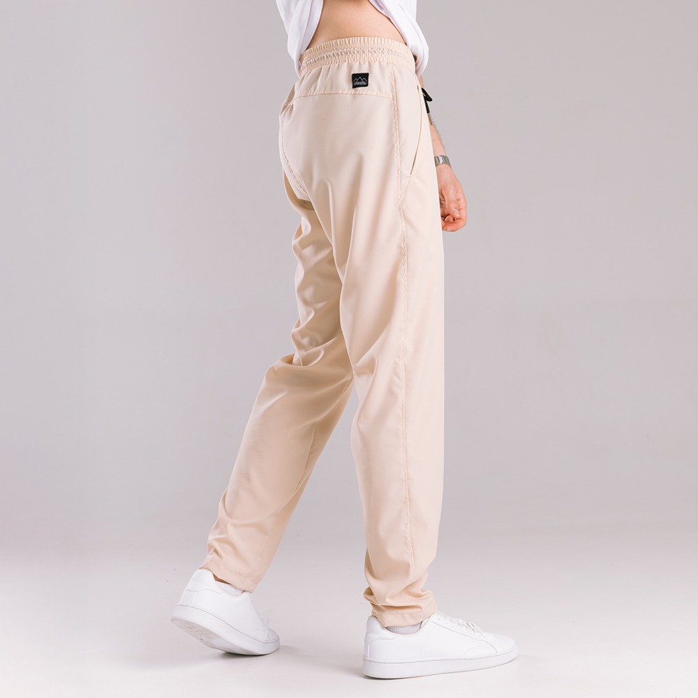 Чоловічі легкі весняні штани вільного крою бежеві Pobedov Aero Київ - фото 3