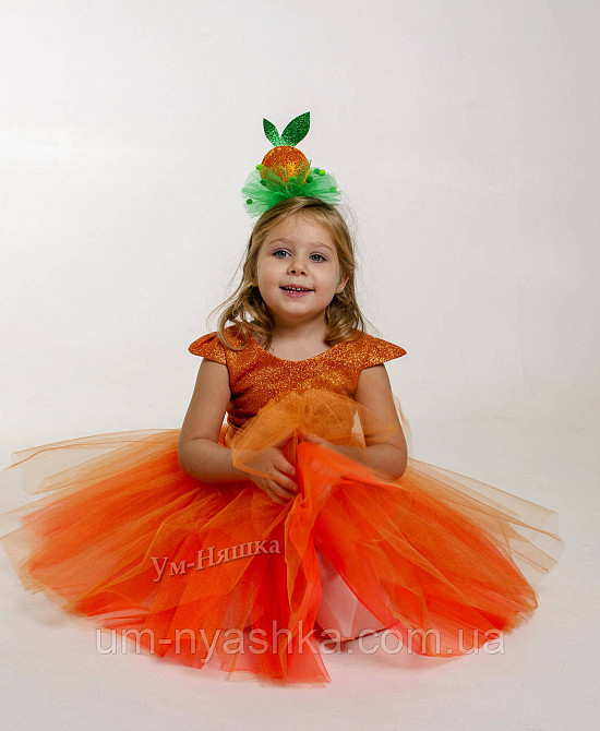 Гарний костюм лисички помаранчеве плаття Лисичка Білочка Мандаринка Апельсинка 120-130 Кривий Ріг - фото 7