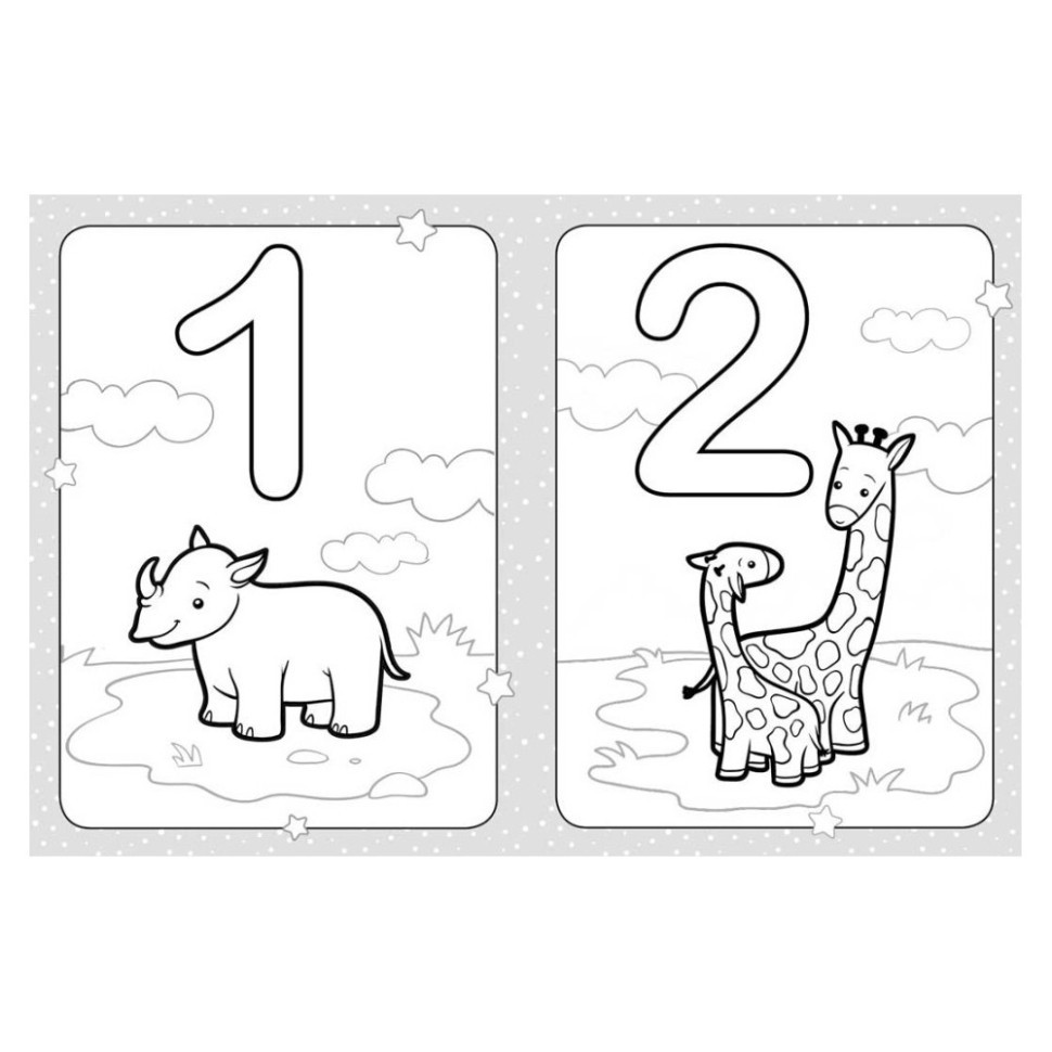 Розмальовка дитяча Розфарбуй цифри КЕНГУРУ 1489005 для найменших Вінниця - фото 3