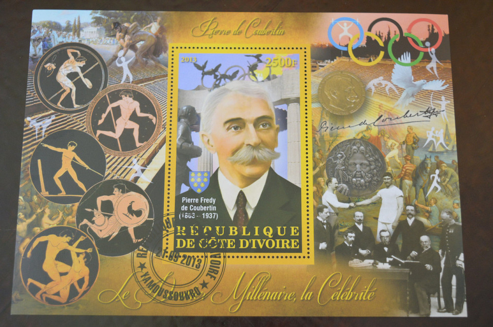 Кот-д’Ивуар. История. Личности. Блок. 2013 год (Б-1) Полтава - изображение 1