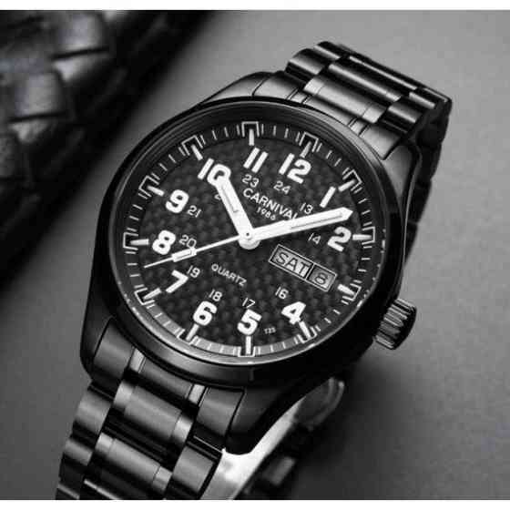 Годинник чоловічий наручний Carnival Black Jack (Чорні) Вінниця