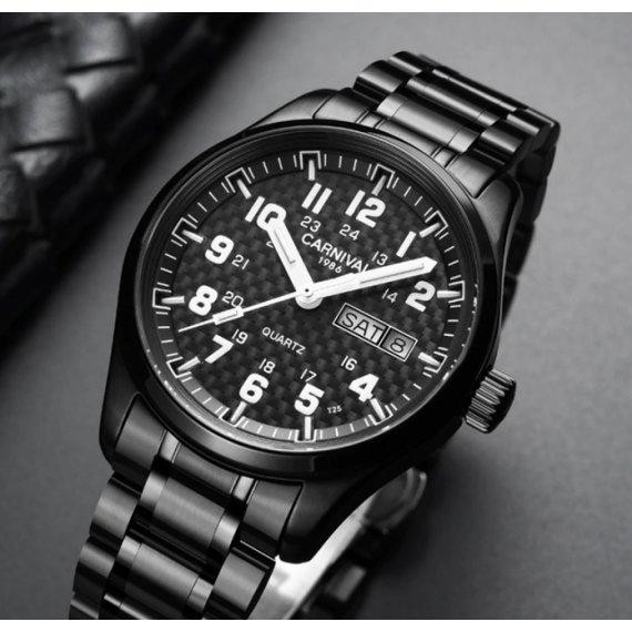 Годинник чоловічий наручний Carnival Black Jack (Чорні) Вінниця - фото 2