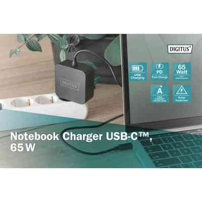 Блок питания к ноутбуку Digitus 65W USB-C (DA-10071) Винница