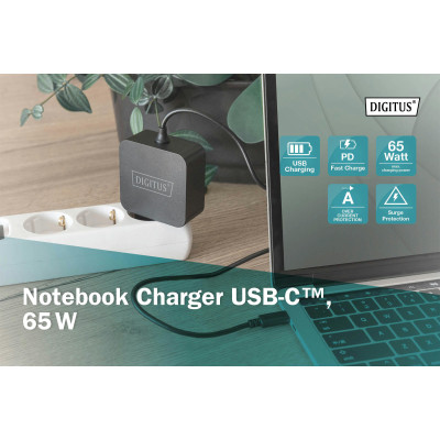 Блок питания к ноутбуку Digitus 65W USB-C (DA-10071) Винница - изображение 6