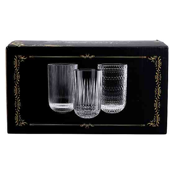 Yiwu Набір склянок з товстого скла 6 шт скляні стакани 500 мл для холодних напоїв скляні стакан Киев