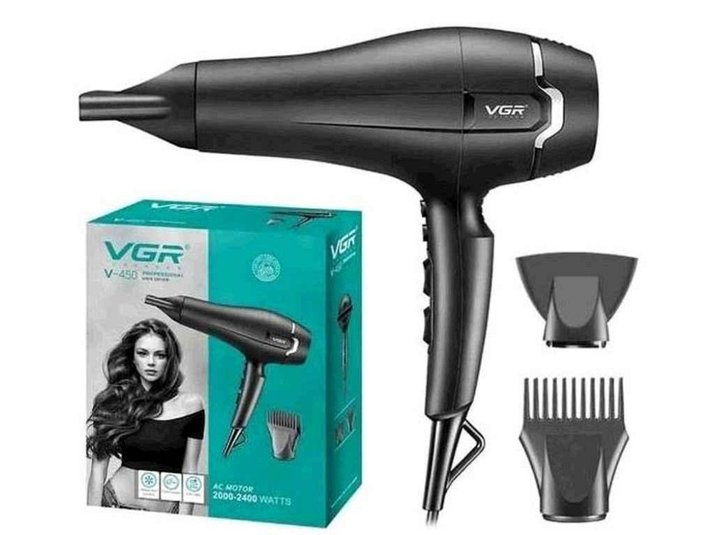 Фен 2000-2400Вт V-450 ТМ VGR Київ - фото 1