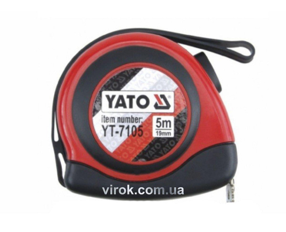 Рулетка YATO : L= 5 м х 19 мм. з нейлоновим покриттям, магнітним наконечником [12/120] Одесса - изображение 1