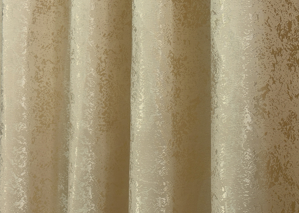 Комплект готовых штор VR-Textil Жаккард Мрамор Al1 № 439ш Золотистый 150х270 см 2 шт (33-1037) Киев - изображение 8