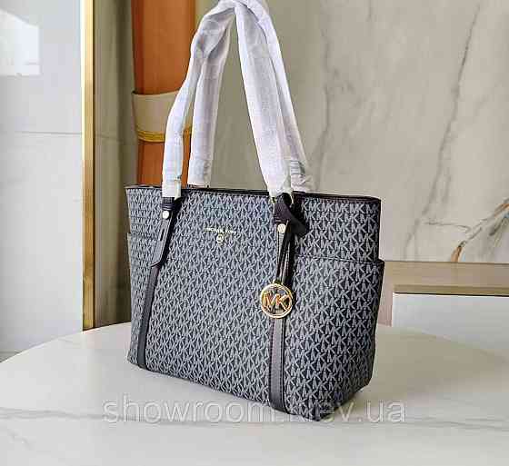 Жіноча сумка шопер Michael Kors (55007) Lux сіра Київ