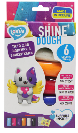 6 кольорів Shine TM Lovin Набір для ліплення з тістом, шт Київ - фото 1