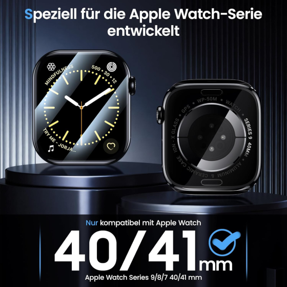 Захисна плівка UniqueMe для Apple Watch 40/41 мм HD TPU комплект 4 шт. гідрогелева плівка екрана iWatch SE/9/8/7/6/5/4 Київ