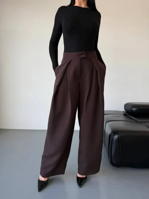 Женские брюки палаццо с высокой талией - идеальный вариант для базового гардероба. Одесса - изображение 10