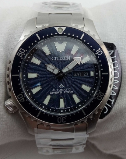 Японський чоловічий годинник 200 м дайвери Citizen NY0136-52L сапфір, механіка. Харків - фото 4