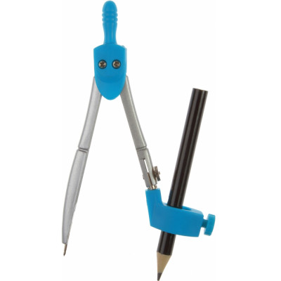 Циркуль Economix з запасними грифелями та адаптером, блакитний (E81421) Вінниця - фото 3