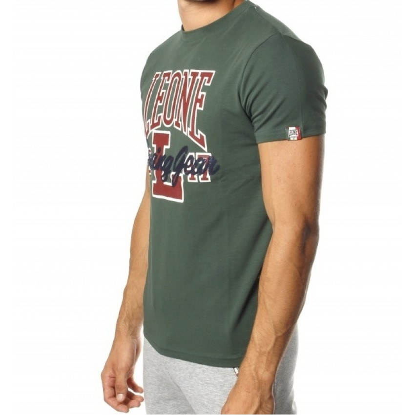 Футболка Leone Forest Green мужская размер L стильная спортивная футболка Leone зеленого цвета Київ - фото 4
