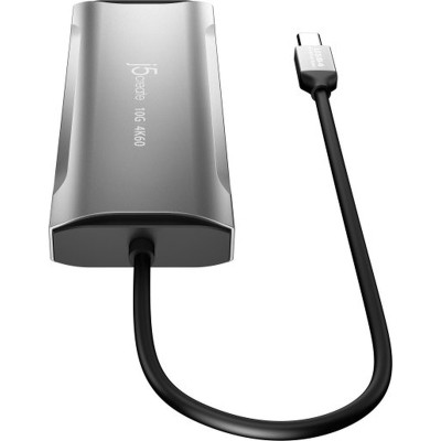 Порт-репликатор J5create Dock-Station USB-C 10Gbps, 7-in-1 (хаб/HDMI/PD/картридер) (JCD393-N) Винница - изображение 10