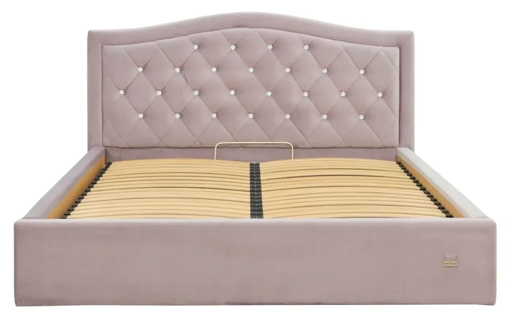 Кровать Двуспальная Scarlett VIP 160 х 200 см Riviera 65 С1 С дополнительной металлической цельносварной рамой Розовый Киев - изображение 2