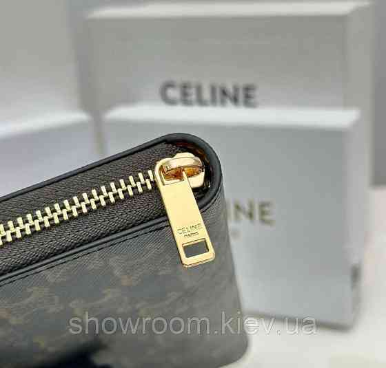 Женский кошелек на молнии Celine (А14) черный Киев
