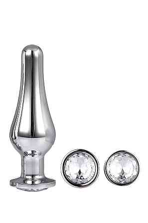 Набор анальных пробок конической формы Dream Toys GLEAMING LOVE PLEASURE SET SILVER Sex Aura Киев