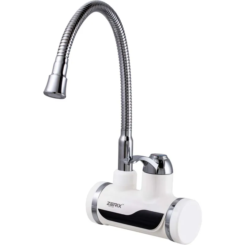 Проточный водонагреватель Zerix ELW02-EFWP с индикатором температуры и УЗО ZX2806 Харьков - изображение 1