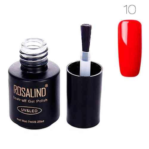 Гель-лак Rosalind 10 темно-красный, 7 мл Киев