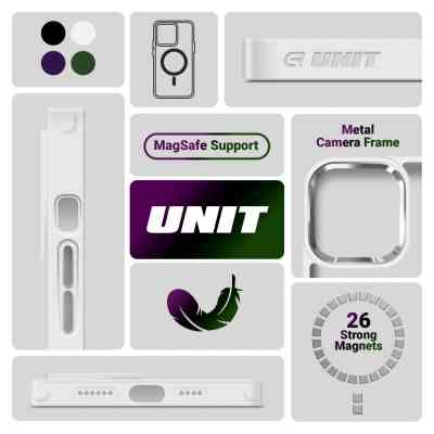 Чохол до мобільного телефона Armorstandart Unit MagSafe Apple iPhone 13 Pro Max Matte Clear Silver (ARM70461) Вінниця