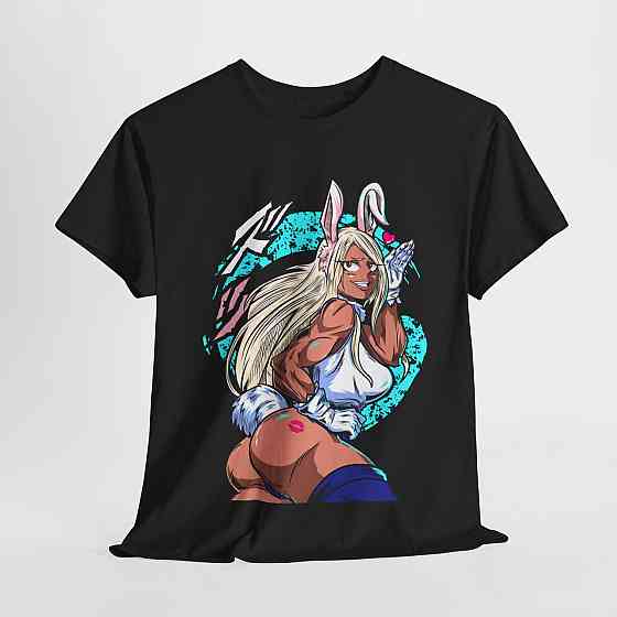 Футболка для мальчика аниме Раббит Херо Мирко Руми оверсайз (рост от 165 до 180 ) Черний AnimeJ0686m Днепр